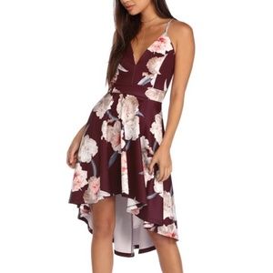 NWT floral high low dress